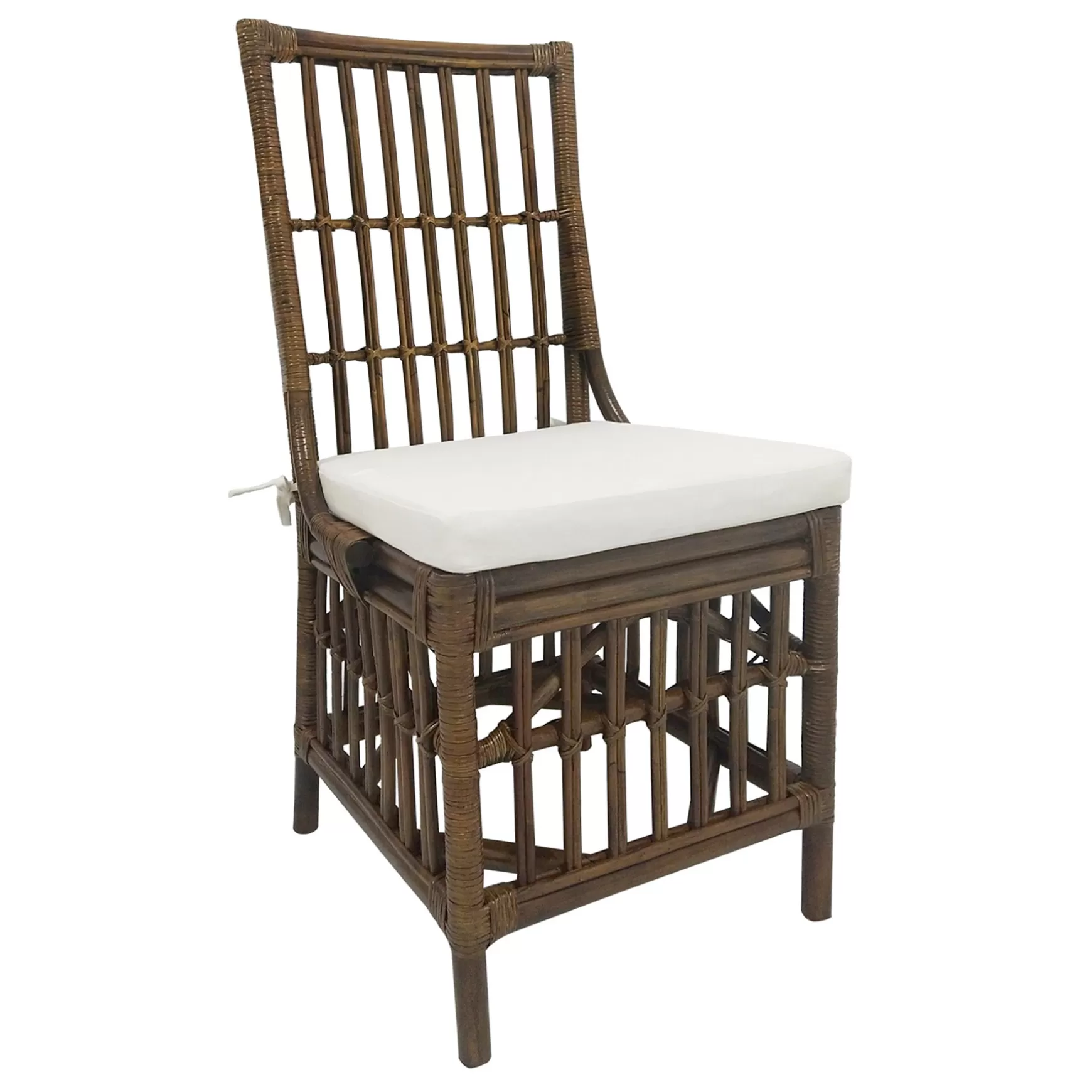 * Set Of 2 Honeybloom Cade Brown Rattan Box Chair Outlet Shop