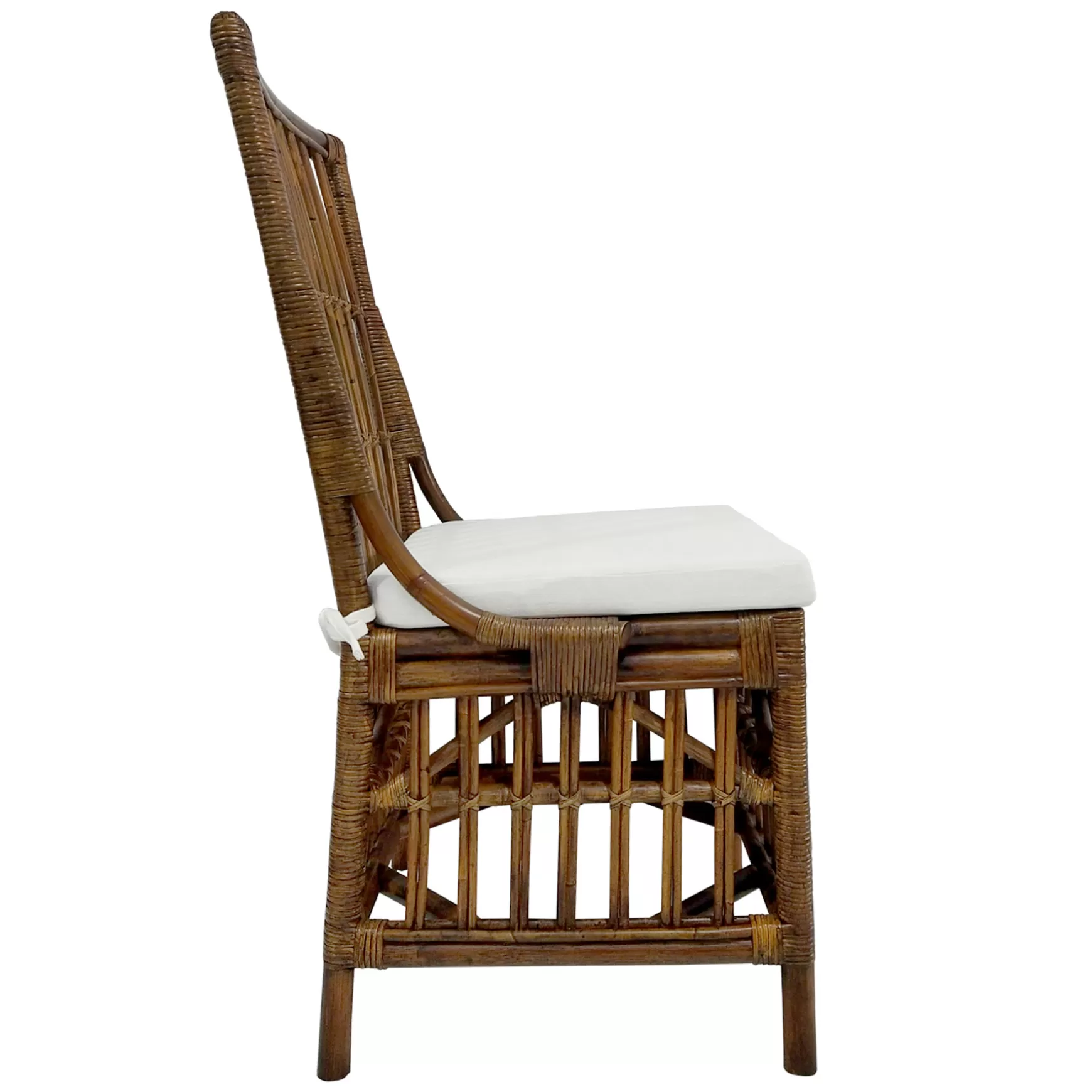 * Set Of 2 Honeybloom Cade Brown Rattan Box Chair Outlet Shop