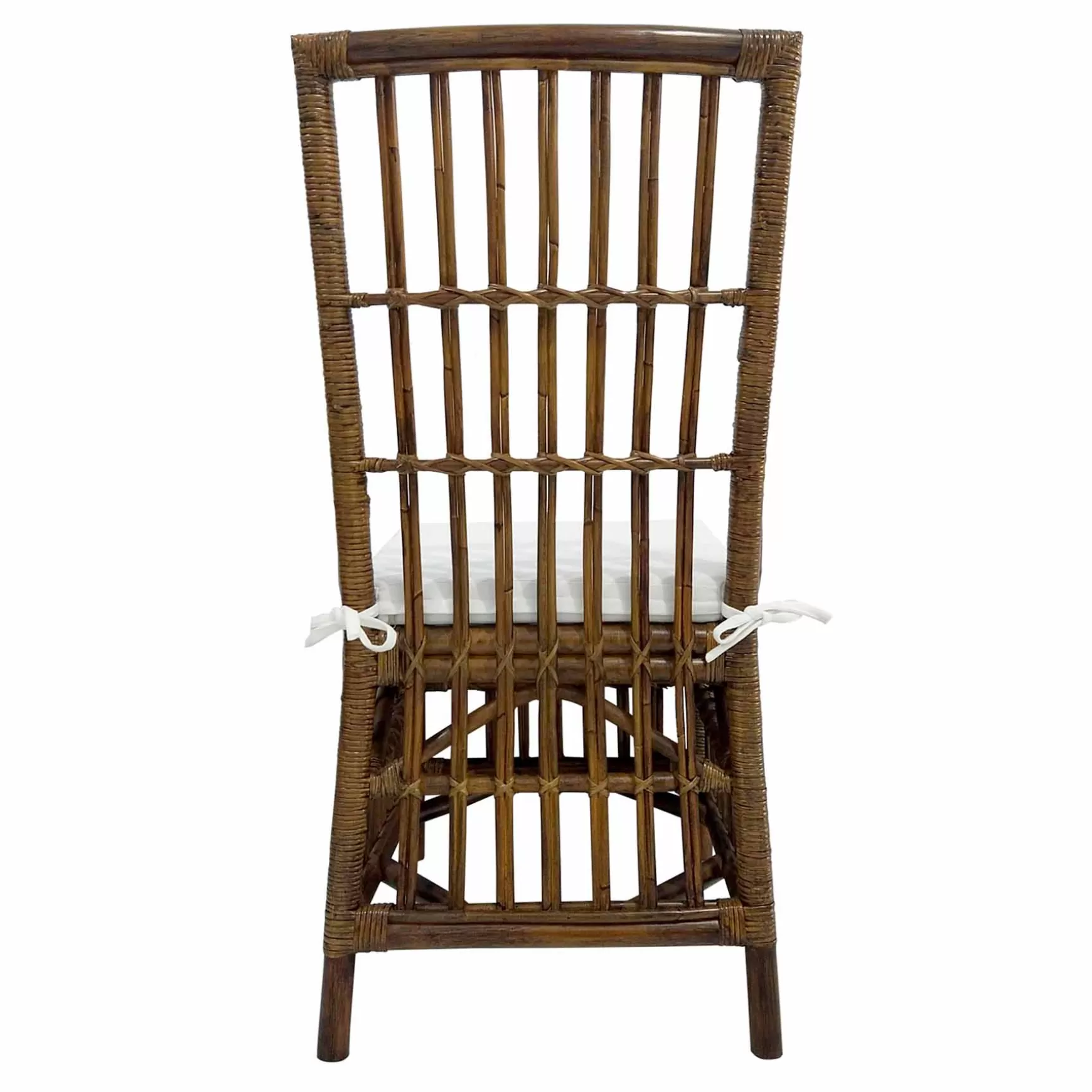 * Set Of 2 Honeybloom Cade Brown Rattan Box Chair Outlet Shop
