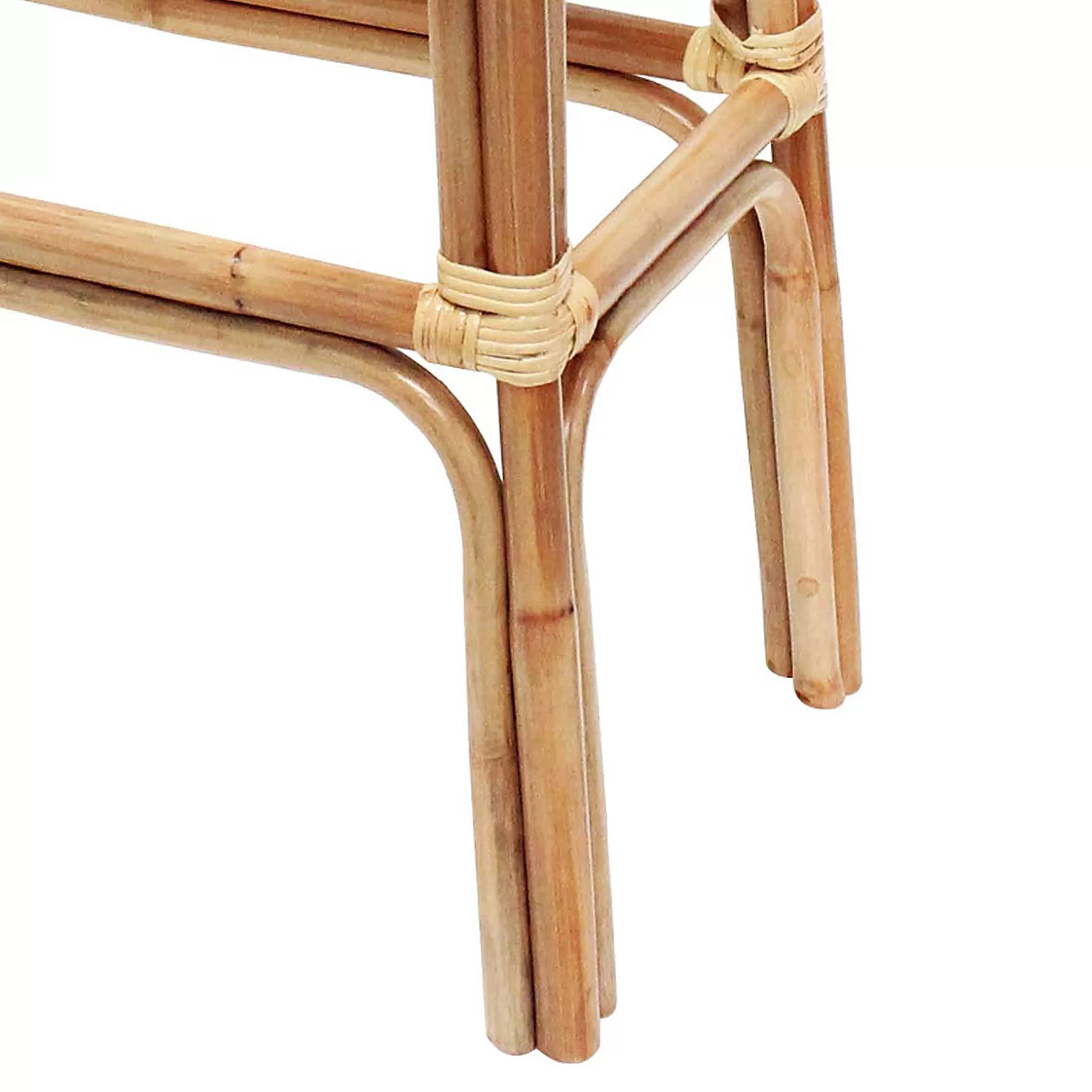 * Set Of 2 Indah Rattan Backless Barstool, Honey Bargain Sale Hot