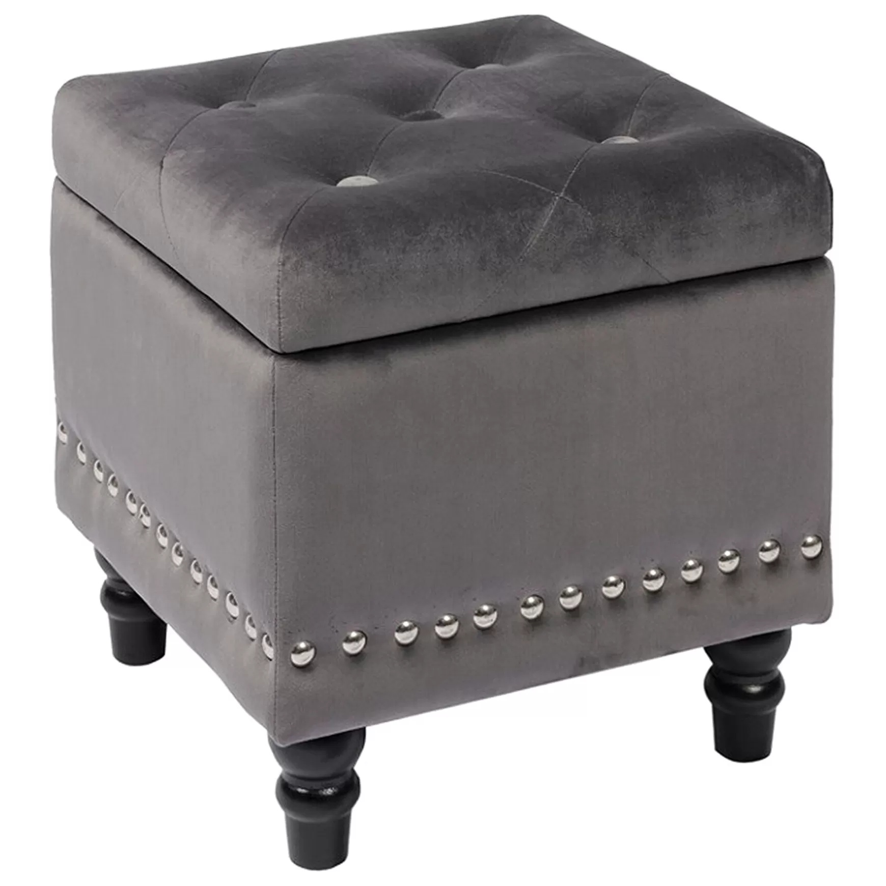 * Stanley Grey Storage Ottoman Premium Shop