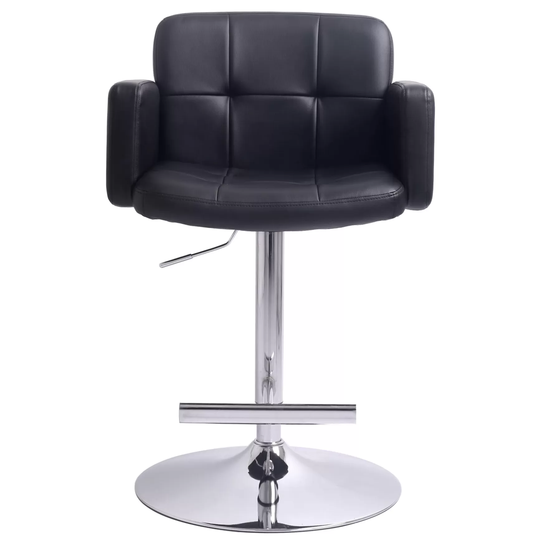 * Stout Adjustable Faux Leather Barstool, Black Fashion Online