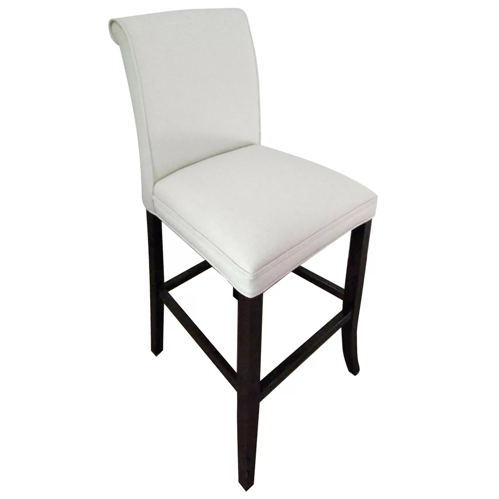 * Tatum Ivory Tall Tufted Back Barstool Good Quality Fashion