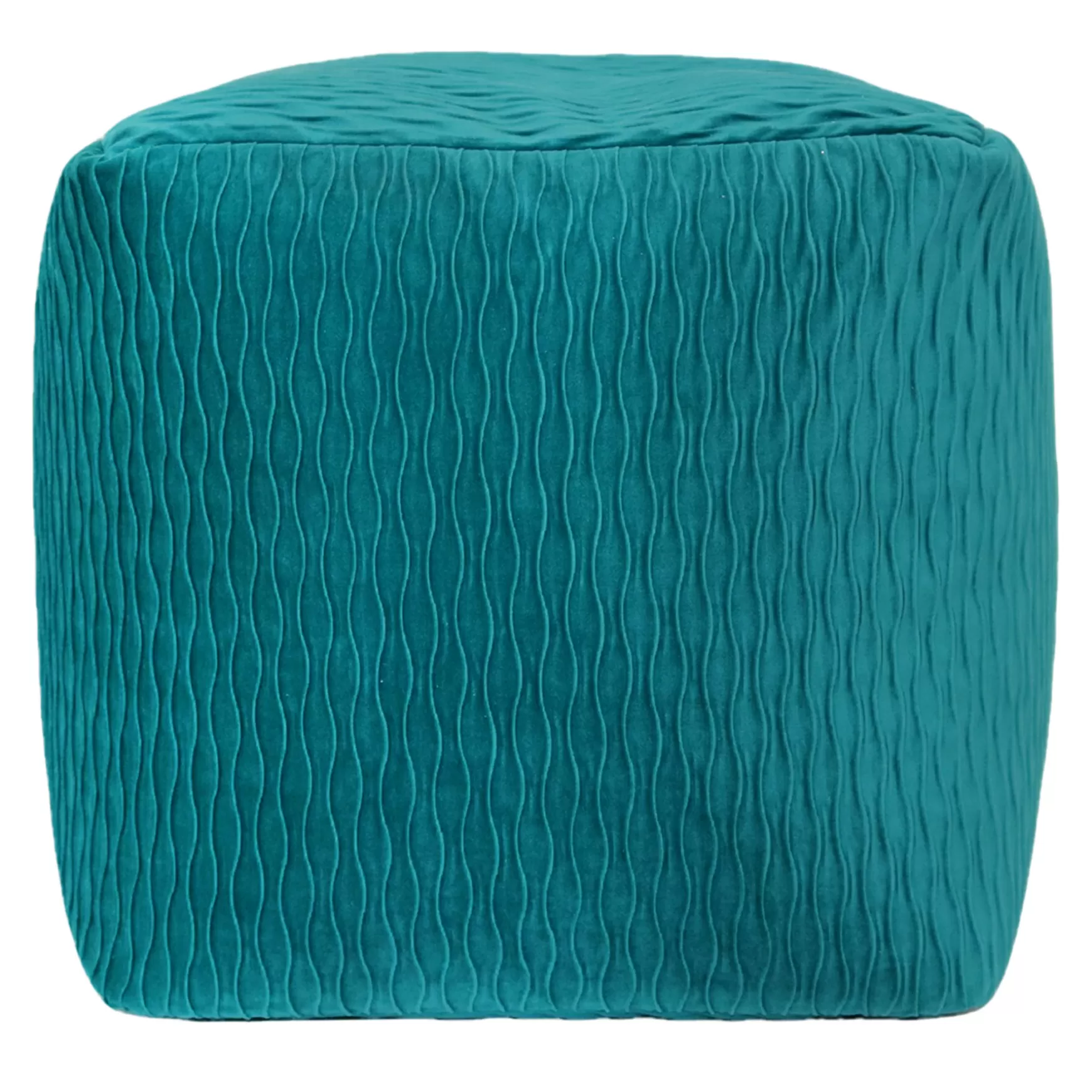 * Teal Ripple Pouf Bargain Sale Store