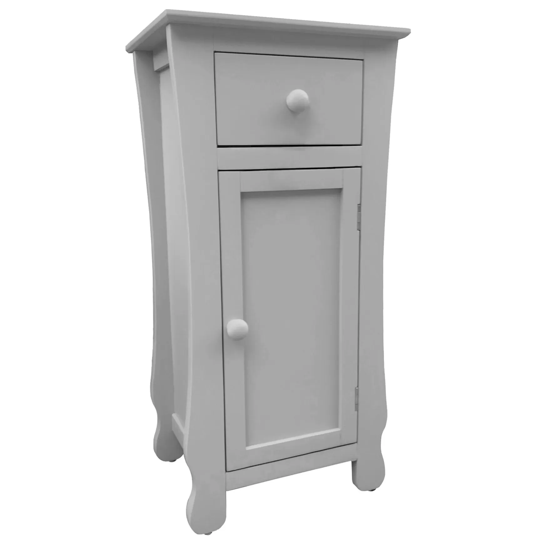 * Theodore Grey 1-Drawer Cabinet End Table, 29 Premium Shop