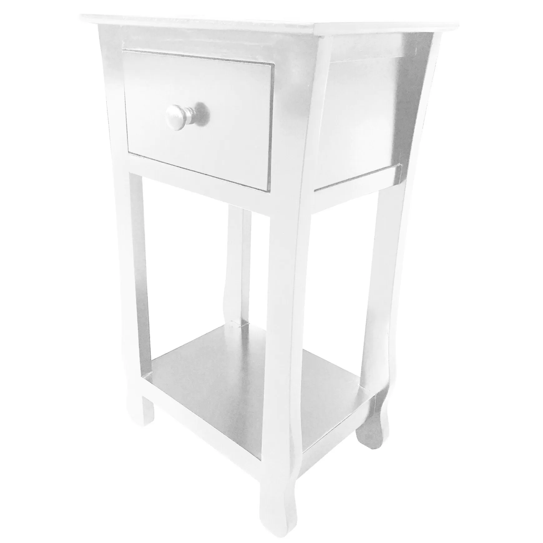 * Theodore White 1-Drawer Thick Leg End Table, 26 Fashion Flash Sale