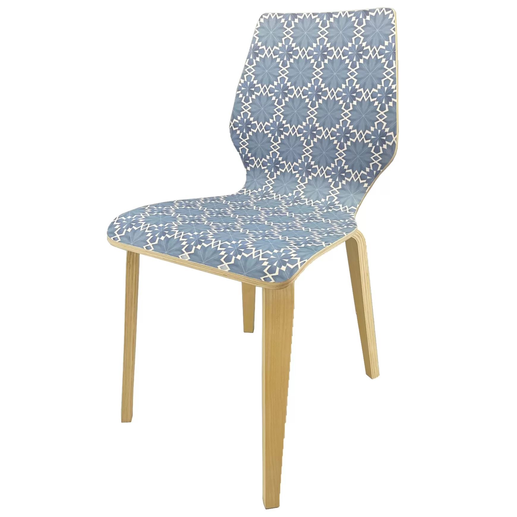 * Tracey Boyd Bentwood Dining Chair, Blue Flash Sale Best