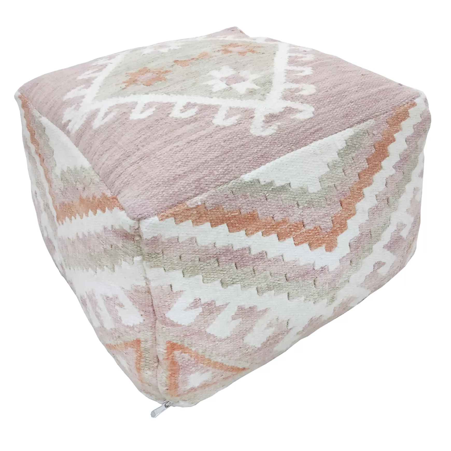 * Tracey Boyd Woven Kilim Pouf, 20 13 Low Price Clearance