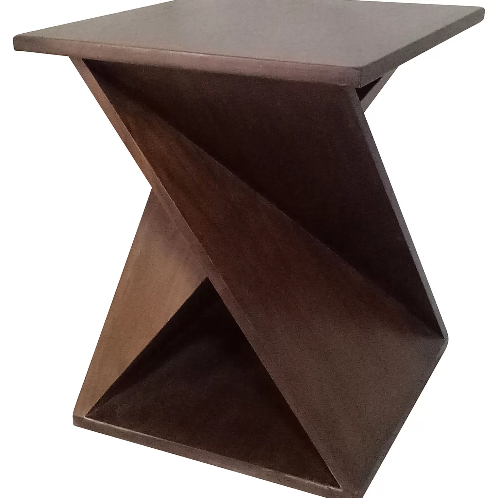 * Twisted Brown End Table Good Quality Flash Sale