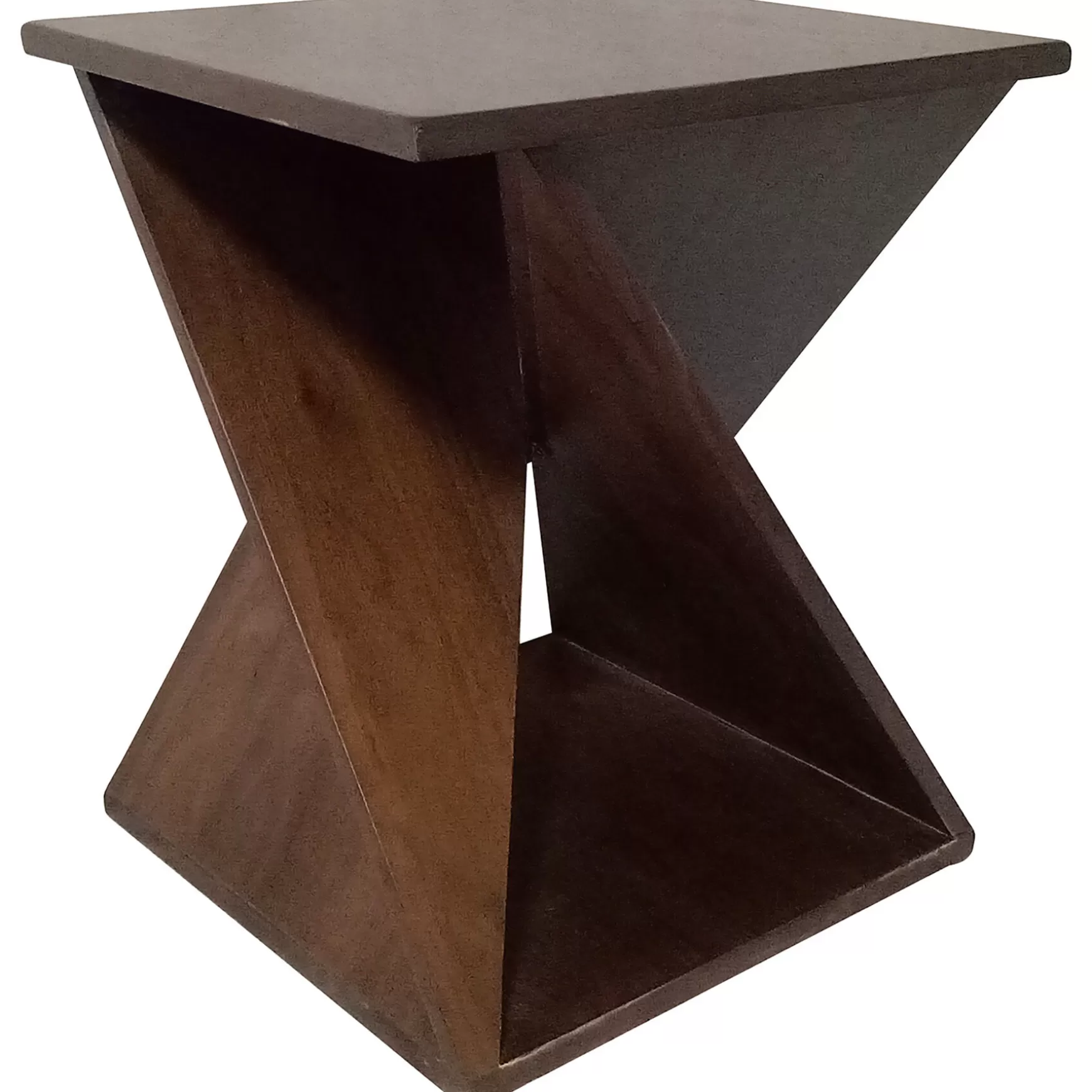 * Twisted Brown End Table Good Quality Flash Sale