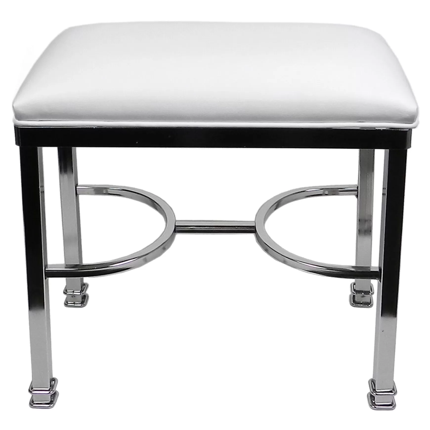 * Vanity Bench Chanel Chrome White Gift Selection Outlet