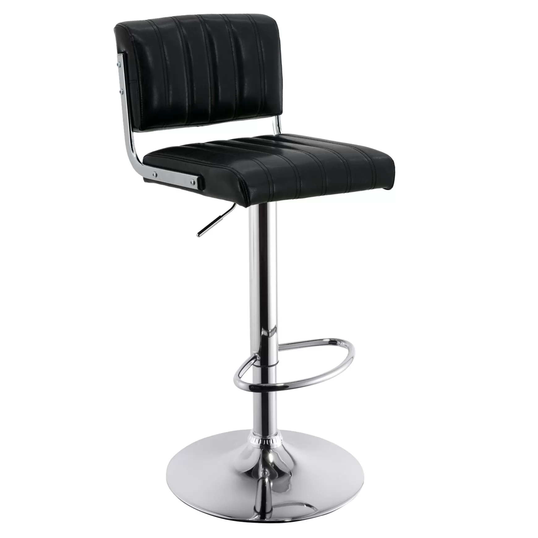 * Warren Adjustable Barstool, Black Discount Fashion