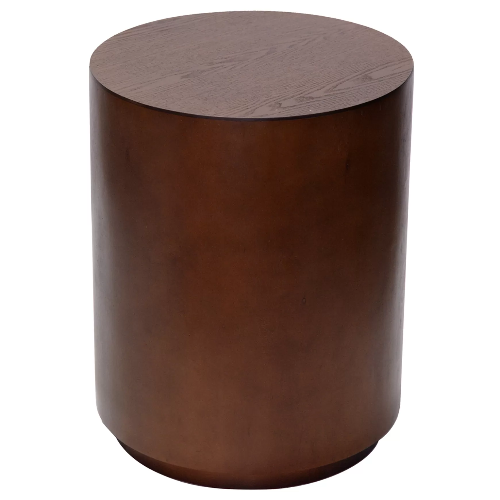 * Winslow Round Wooden End Table, Brown Bargain Sale Best Sale